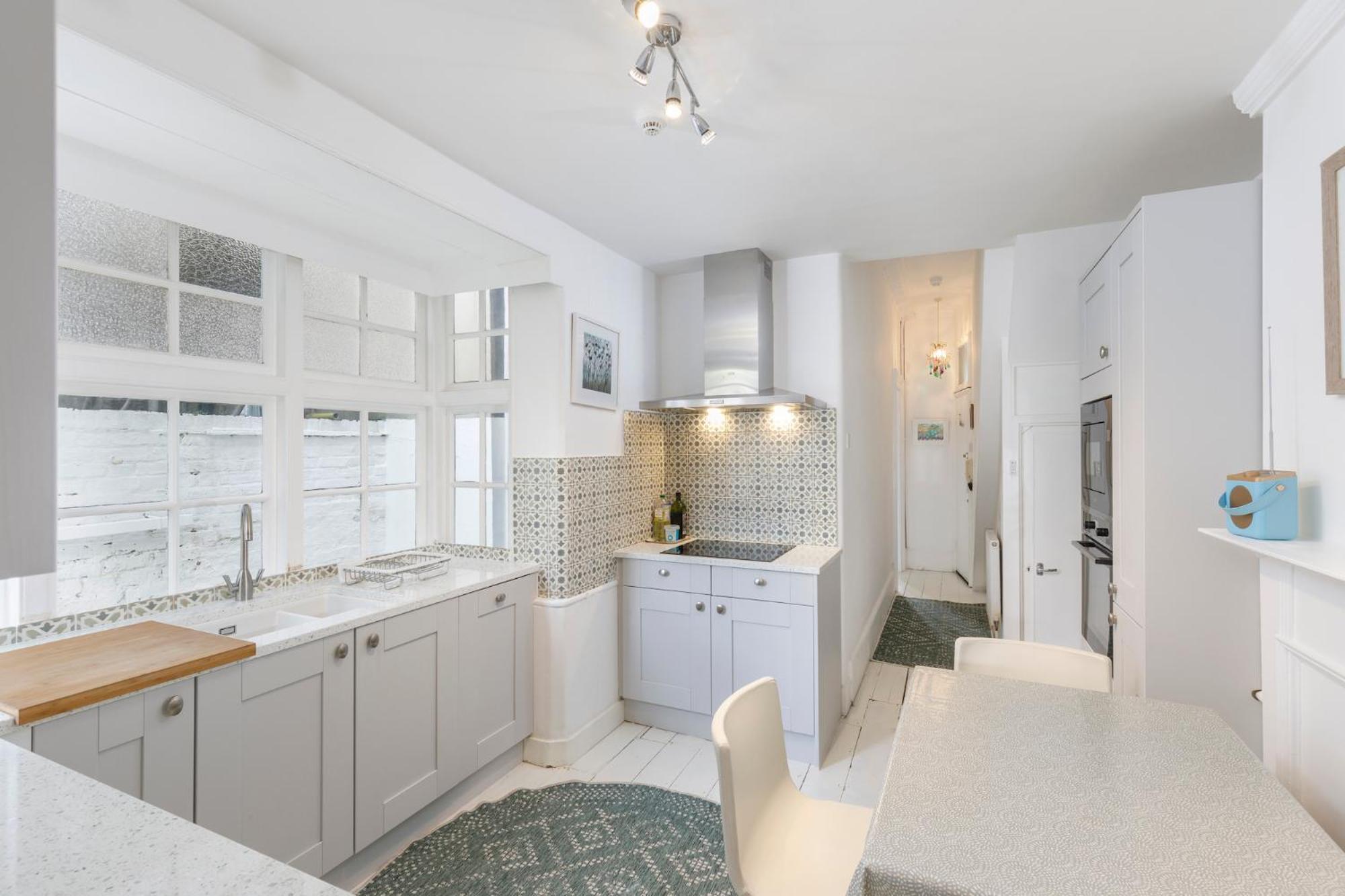 Central Hove Flat W Large Garden Bagian luar foto