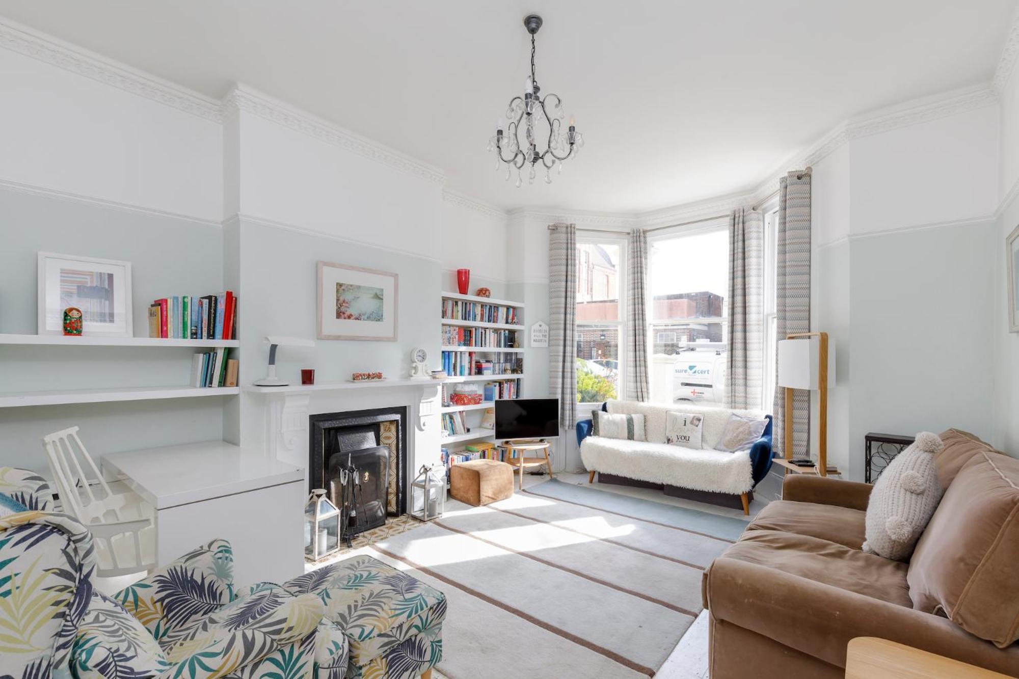 Central Hove Flat W Large Garden Bagian luar foto
